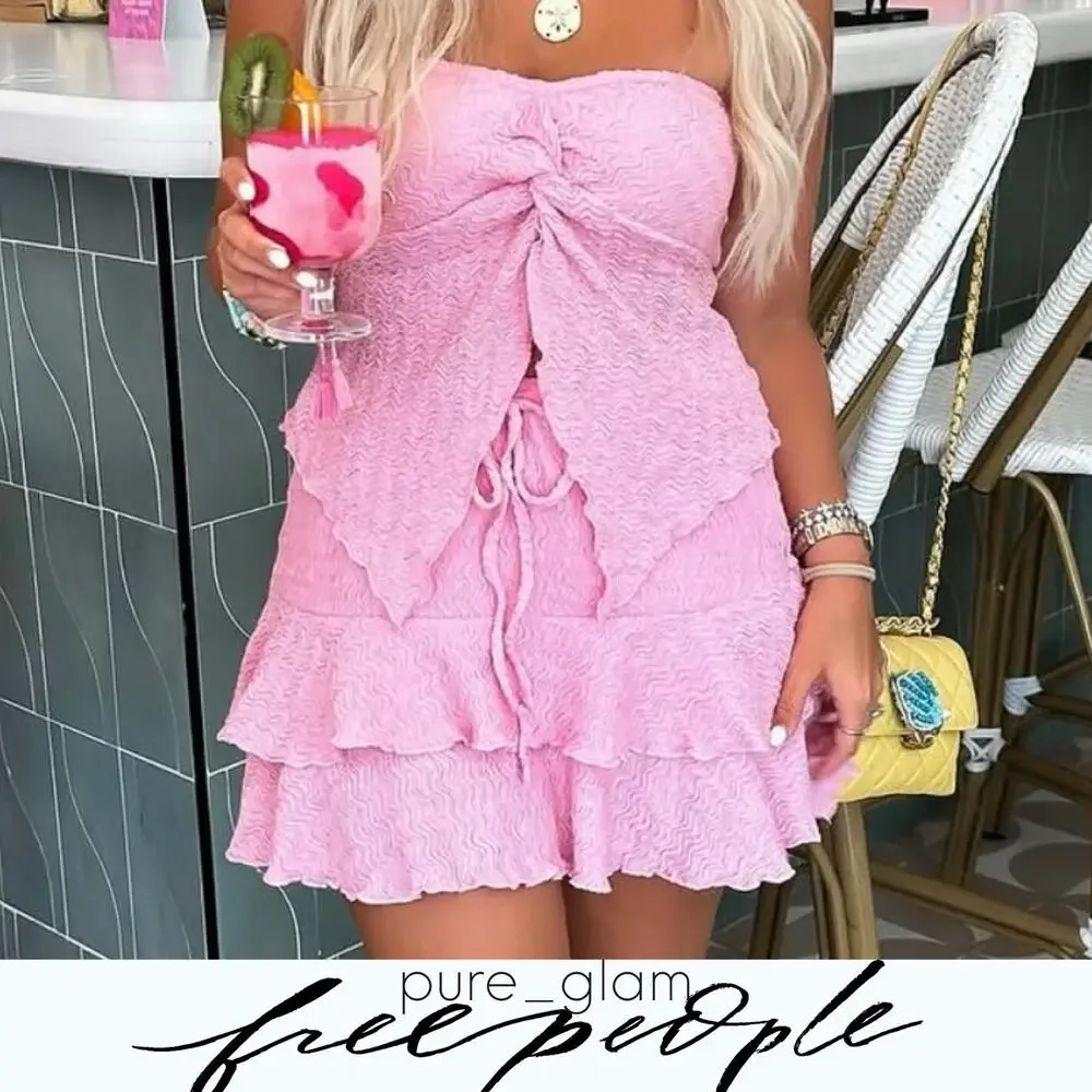 Free People skirt set summer